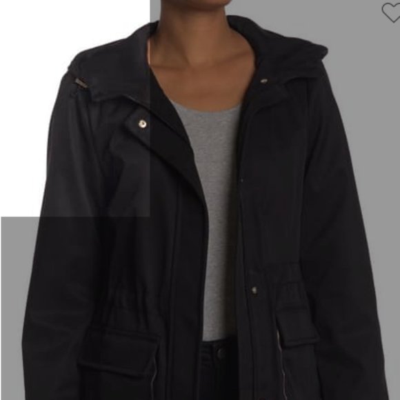 Kate Spade hooded water resistant trench coat - Picture 2 of 5